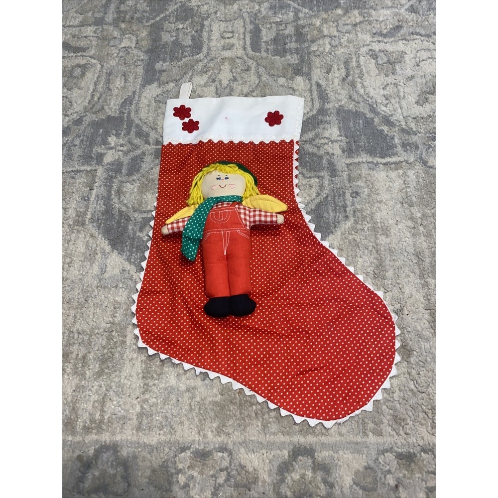 House of Hatten Vintage Girl Christmas Stocking Holiday Decor